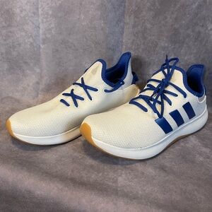 adidas Women’s White and Blue Cloudfoam Plus Sneakers NWOT